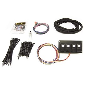 Painless Performance 58107 Track Rocker 4-Switch Customizable Panel, In-Dash Mount