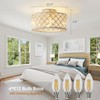 18 Inch Caged Ceiling Fans with Lights, Low Profile Ceiling