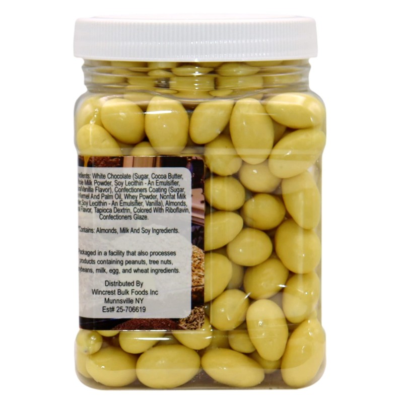 Lemon Creme Chocolate Almonds - 1.5 Lb Tub