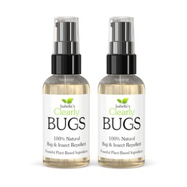Isabella's Clearly Bugs, A Blend of Natural Essential Oils to Keep Bugs Away with Lavender, Cedarwood, Tea Tree, Lemongrass | Non Toxic, Vegan and Cruelty Free, Made in USA (2 Pack)