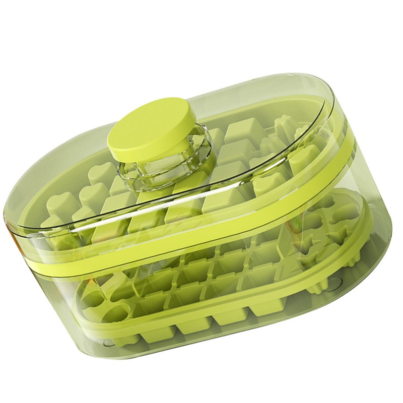 Ice Cube Tray Maker Household Press Mold Box High Capacity