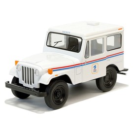 KiNSMART 1971 Jeep DJ-5B 1:26 Scale 5" Die Cast Metal Model Toy Truck (USPS White)