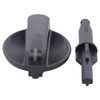 ApplianPar Climate Heater Control Knob and Shaft Stem for Mitsubishi