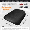 BWTJF Black Car Seat Cover 2 Pack, Universal Leather Front