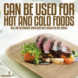 Disposable Palm Leaf Plates - 25 Pack - Square Shape Biodegradable Plates - 6 inch - 15 cm - 100% All Natural Areca Palm Leaf Tableware - Perfect for Picnics, BBQ, and Outdoor Parties