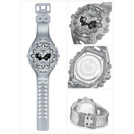 Casio GA-V01A-8AJF Men's Wristwatch, Silver, Silver