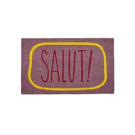 Gift Company Doormat with Salut! Motif Lilac 75 x 45 x 1.5 cm