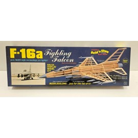 GUILLOWS F-16A #1403 BUILD N SHOW NON-FLYING  BALSA DISPLAY MODEL AIRPLANE