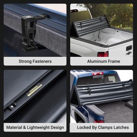MERXENG Soft Tri-Fold Truck Bed Tonneau Cover for 2020-2024 Gladiator Styleside 5" Bed Cover