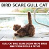 Gull-Cat Bird Deterrent Cat Decoy Device Brown