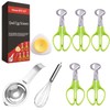 5PCS Quail Egg Scissors, Egg Yolk Separator, Stainless Steel Whisk,