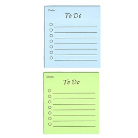 2 Pcs Sticky Notes Self Stick Notes Stickers Tear Off Design Desk Planner Premium Materials for Efficient Planning Sheets School College and University Revision