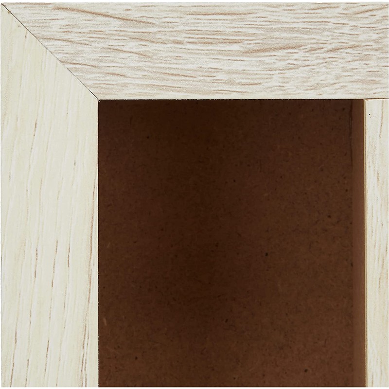 Maruwa Boeki 400893702 Double Box Frame, Vertical Off-White, 10.1 x