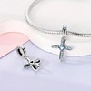 Minimalist Charm Jewelry Cross Heart Charm For Bracelet, Birthday Gifts