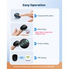 Pulse Oximeter O2 Ring Oxygen Monitor with Smart Reminder Sleep