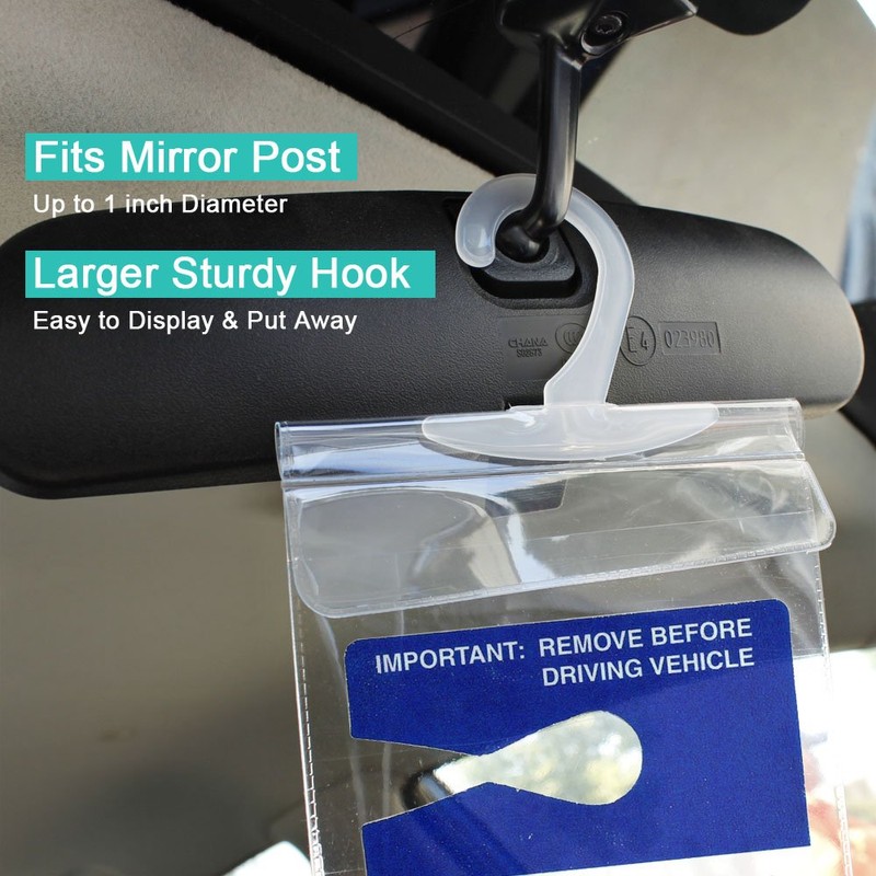 Handicap Placard Holder - Ultra Transparent Disabled Parking Permit Placard