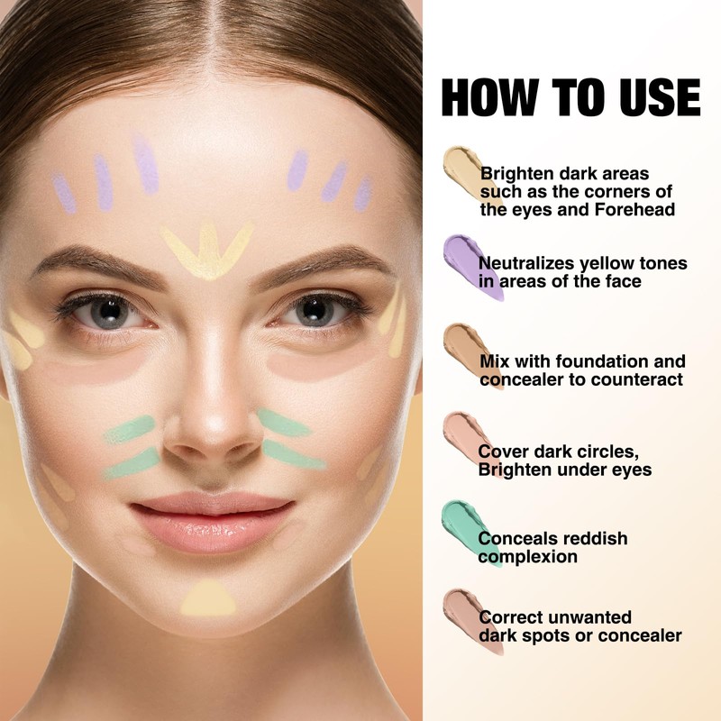 Professional Concealer Corrector Stick, Buildable Medium Coverage Concealer, Natural Coverage,