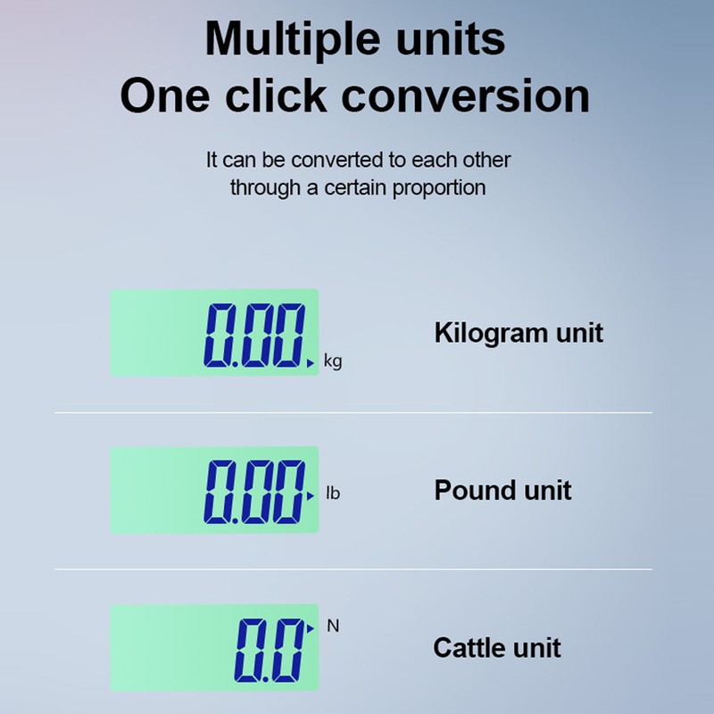 Orange Hanging Hook Scale LCD HD Digital Display High Accuracy