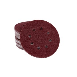 Eccentric Sanding Discs, Diameter 125 mm, Pack of 60 Mix Set, Velcro Adhesion, 10 x Grit 40/60/80/120/180/240, 8 Holes, for Wood, Varnish, Paint, Sandpaper