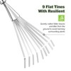 Berry&Bird Stainless Steel Hand Shrub Rakes, 9 Tines Fan Lawn
