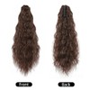 TTPSRY 50cm Womens Wigs Claw Clip Corn Wave Ponytail Realistic