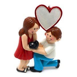 Engagement Ornaments 2020 Christmas Tree Ornament First Christmas Engaged Gifts Proposal Gift Decorations Keepsake with a Bonus Black Pen Marker to Personalize