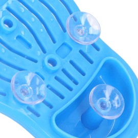 Einfacher Fußreiniger, PVC-Material, Entfernt Abgestorbene Haut, Dusch-Fußschrubber-Matte, Massageeffekt mit Saugnäpfen für Badezimmer
