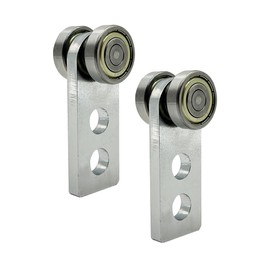 Rodillos de montaje de carretilla de 2 ruedas, ensamblaje de dos rodamientos para 1-5/8 pulgadas de ancho y todos los canales de puntal de 1-5/8 pulgadas o más altos, sistema de polea de cochera con