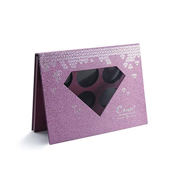 Coosei Magnetische Make-up-Palette mit herausnehmbarer Trennwand, Lidschatten-Paletten mit Spezialpapierabdeckung und Magnetverschluss, einlagige leere Paletten-Make-up-Aufbewahrungsbox