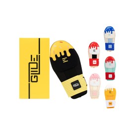 Sliding Mitt - Baseball Sliding Mitt Youth, Baseball & Softball, Ice Cream Drip Design, Left & Right Hands - Hand and Wrist Protection, Adjustable Wrist Strap (Honey Drizzle)
