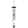 Woodstock Windspiel Chakra Chime, Silber, 46,9 cm
