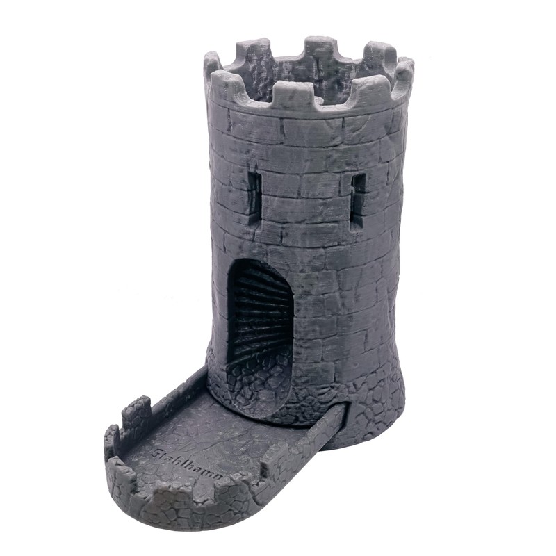STAHLHAMMERS Dice Tower & Tray for Rolling and Randomizing Dice