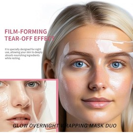 Mascarilla Facial Peel-Off de Colágeno Para Usar Durante la Noche, Que Proporciona Elasticidad e Hidratación y Reduce La Flacidez y la Opacidad - Colágeno Hidrolizado Para Una Piel Radiante (Paquete de 2)