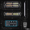 LINKITOM 12-24v 8pcs Ultra Slim Sync Feature Surface Mount Strobe