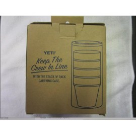 Yeti NEW Yeti Shot Glasses with Stack and Pack Carrying Case Storage Jar Black 5 Pcs