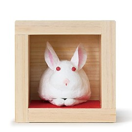 Medetaya Otafuku Rabbit, Japanese Paper, Zodiac Decoration, 2023, Mini Size, Small New Year Ornament