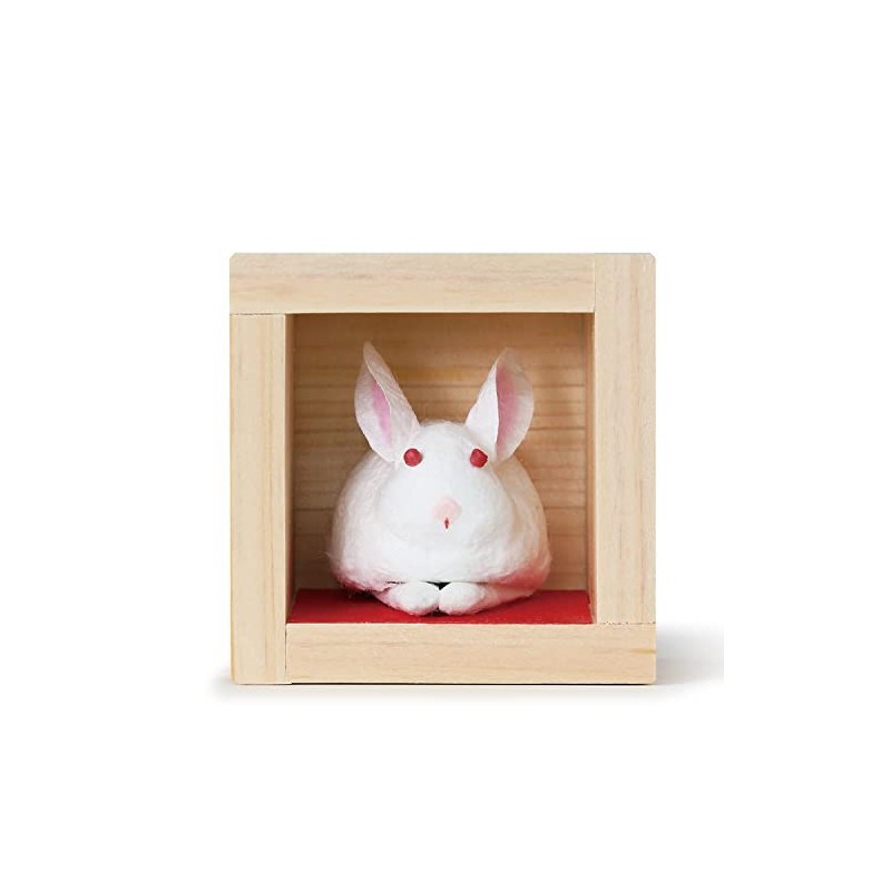 Medetaya Otafuku Rabbit, Japanese Paper, Zodiac Decoration, 2023, Mini Size,