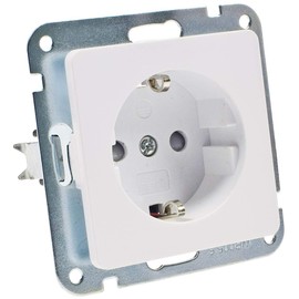 Socket Switch System, Milos Matt White Flush-Mounted Sockets, Switch Frame System Selection