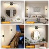 Morauroral Battery Operated Wall Sconces Set of 2, Dimmable Battery