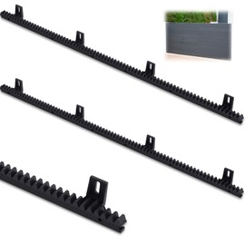 Threlaco 2 Nylon Gear Racks with Metal Insert for Sliding Gate Door Opener Operator Heavy Duty Reinforced Slide Gate Opener Accessories, 3.3 ft Each