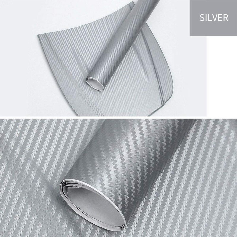 LZLRUN 3D Carbon Fiber Vinyl Wrap Roll with Air Release