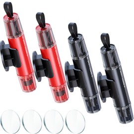 VisionSync Safe Hammer Car Window Breaker, 2 in 1 Car Window Breaker and Seat Belt Cutter, Multifunctional Auto Glass Breaker, Car Hammer Seatbelt Cutter Emergency Escape Tool(4 Pack)