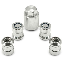 Wheel Lock Lug Nut Set Fit for Honda CR-V 2007-2025 Civic 2016 Accord 2008-2012 Alloy Wheel Lock 4Pcs Replace# 08W42-SCV-101,08W42-SCV-102,08W42-SCV-100, PREO-CV3-066, PREO-HRV-045, PREO-INS-055