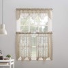 No. 918 Alison-Tr Floral Lace Sheer Rod Pocket Kitchen Curtain