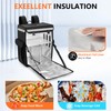 Insulated Food Delivery Backpack, Insulated Bag with Removable Divider, Reflective