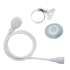 6.56FT Sink Spray Hose,Portable Sink Hose Faucet Sprayer, Shampoo Sprayer Handheld Hose Faucet Shower Head Spray Hose for Bathing Baby,Pets,Washing Hair,Rinsing Vegetables, with Hair Catcher Cover