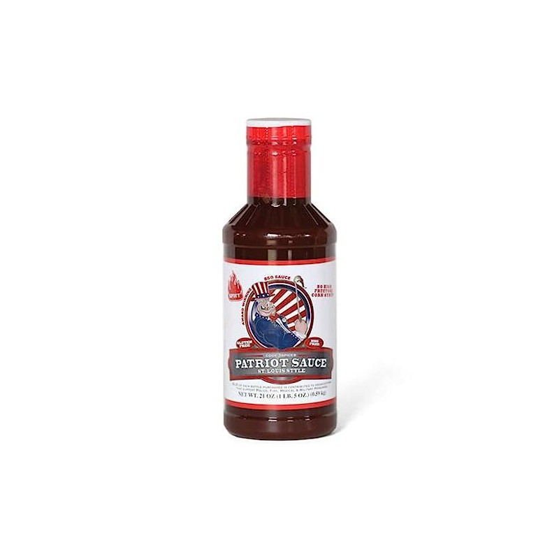 Patriot Spicy BBQ Sauce, 21 Ounce Bottle, Original St. Louis