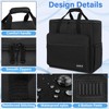 AKOZLIN Desktop Carrying Case PC Tower Travel Case with Detachable