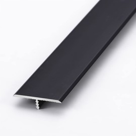 10 Pcs Aluminium Alloy T Molding Floor Transition Strip 48" Long Doorway Edge Trim 1.3"/33mm Wide Black