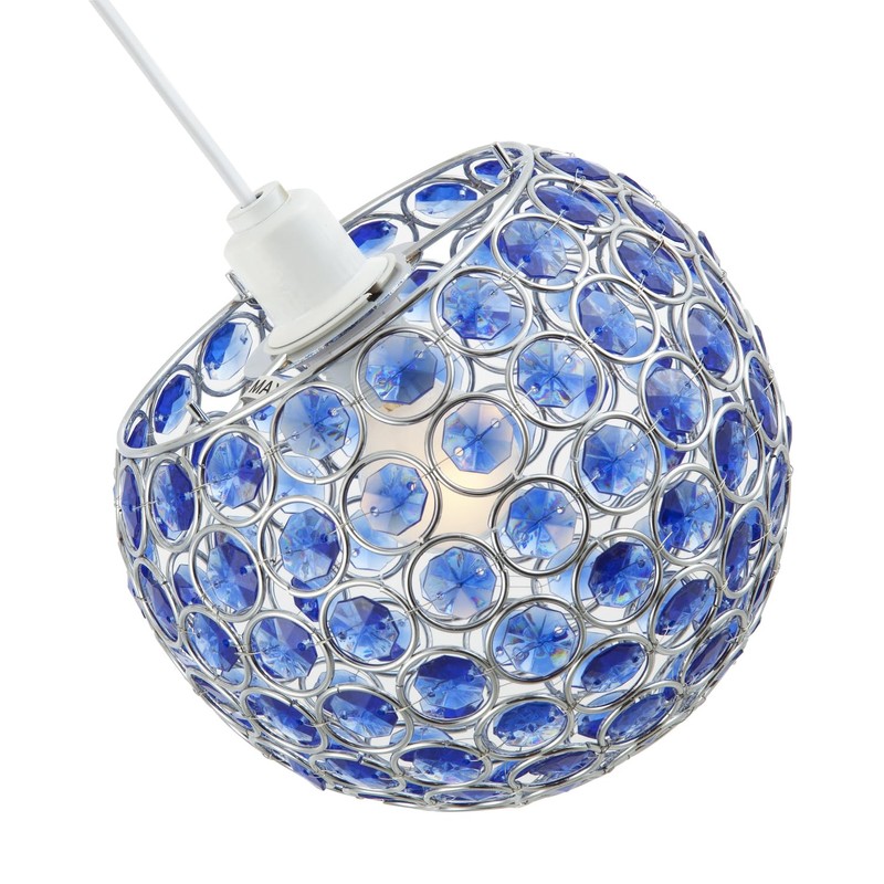 Modern Round Globe Easy Fit Pendant Shade with Small Midnight